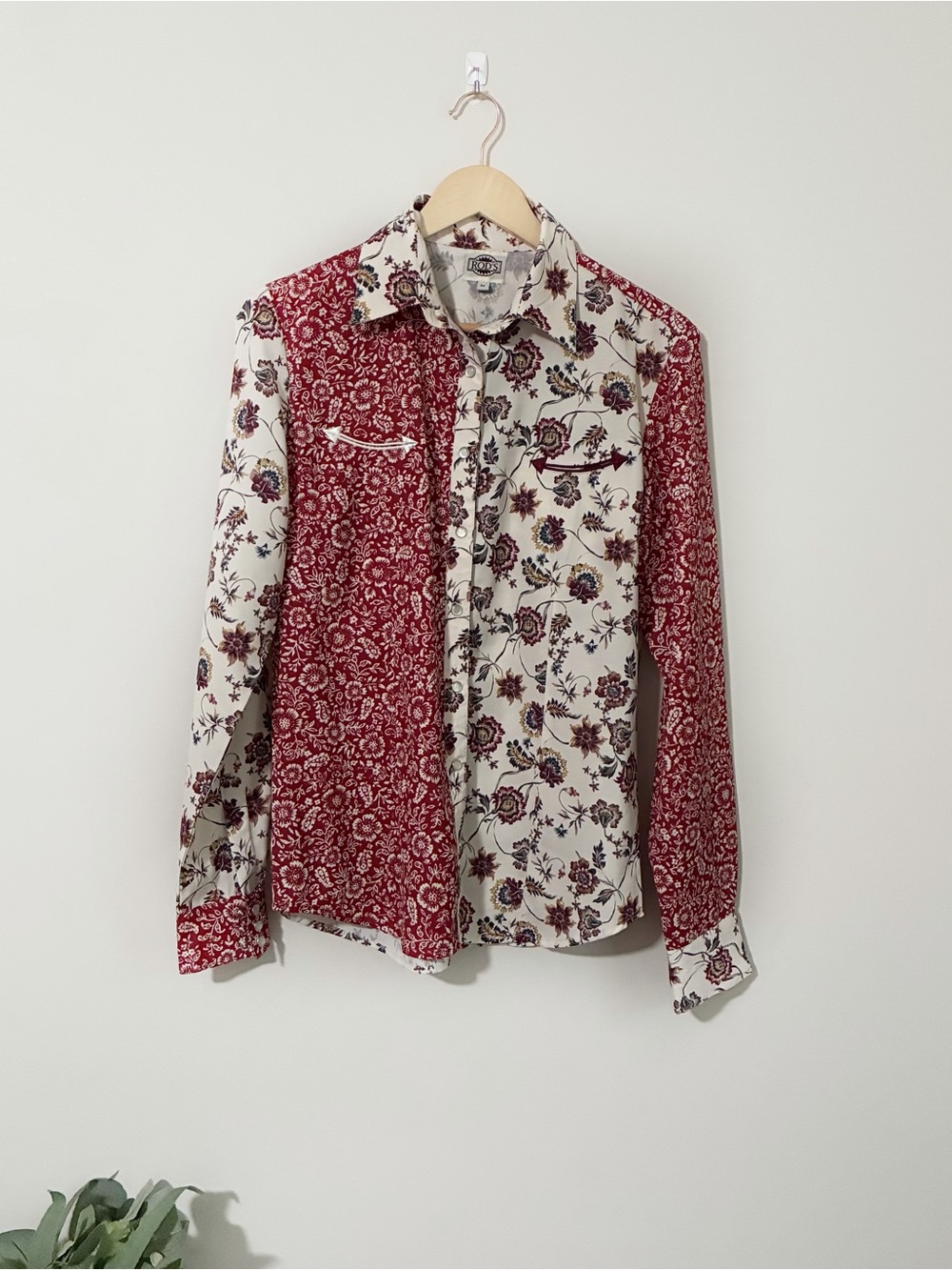 Women's Floral Multi Print Long Sleeve Pearl Snap Button Down Western Shirt